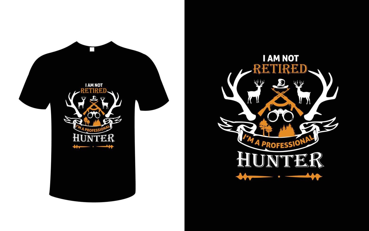 awsome hunting typography t-shirt vectordesign vector