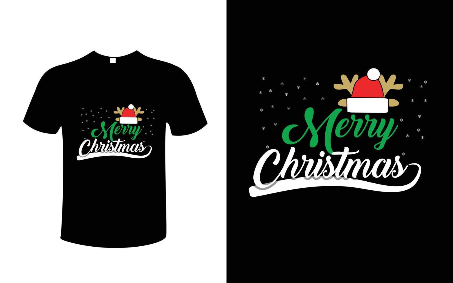 Merry Christmas T-Shirt Design Vector