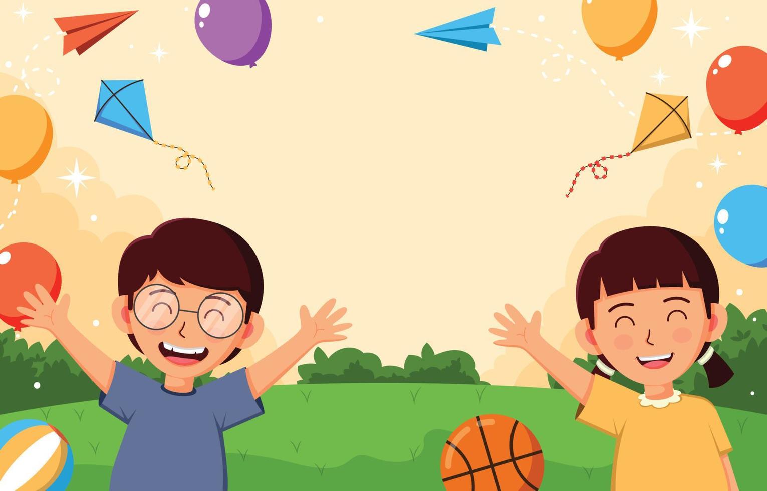 Children Day Background vector