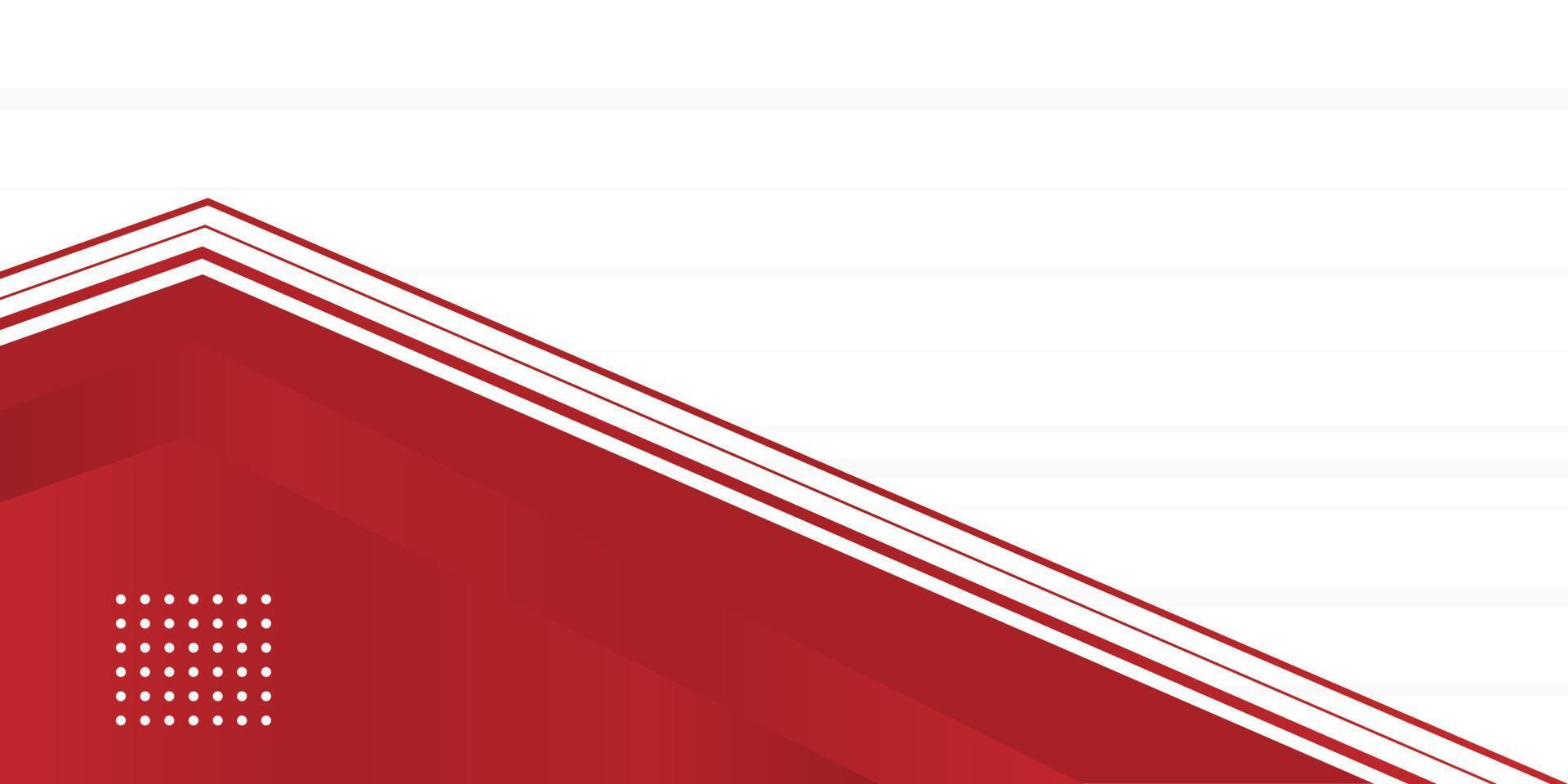 abstract red background with geometric shape. copyspace area vector