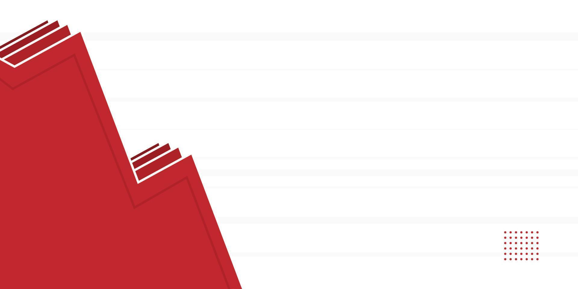 abstract red background with geometric shape. copyspace area vector