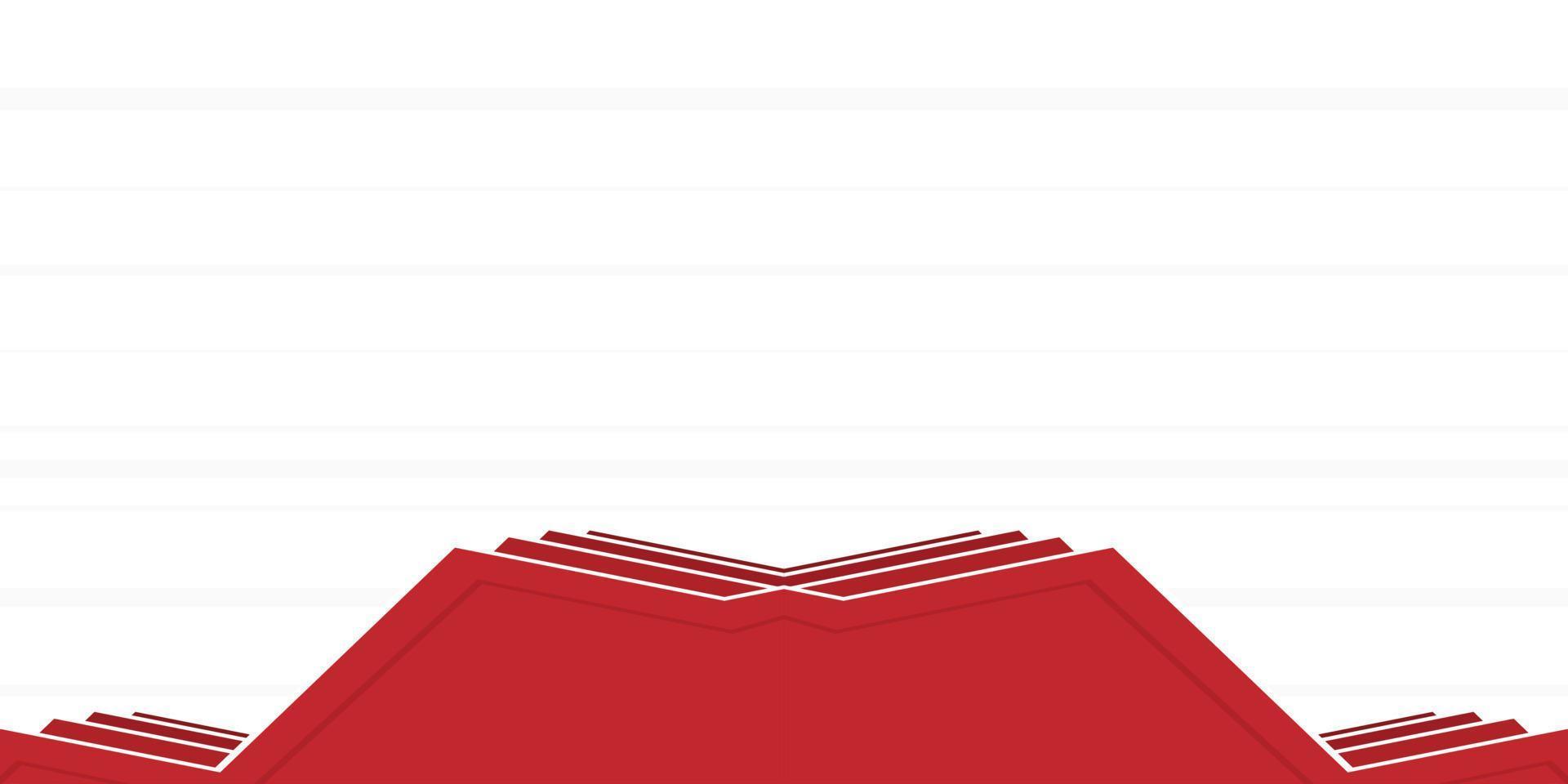 abstract red background with geometric shape. copyspace area vector