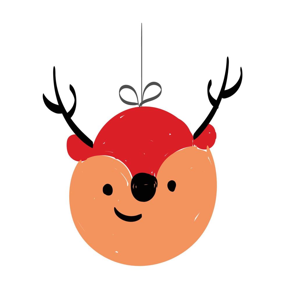 esquema dibujado a mano ilustración de navidad. vector