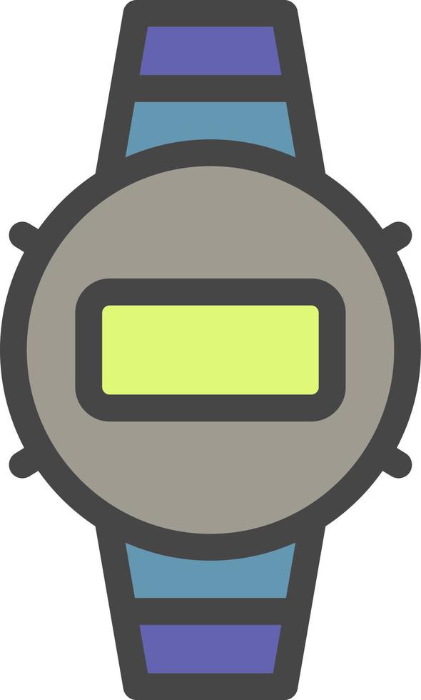 watch color icon vector