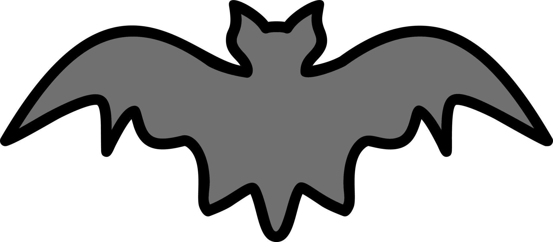 Bat color icon vector