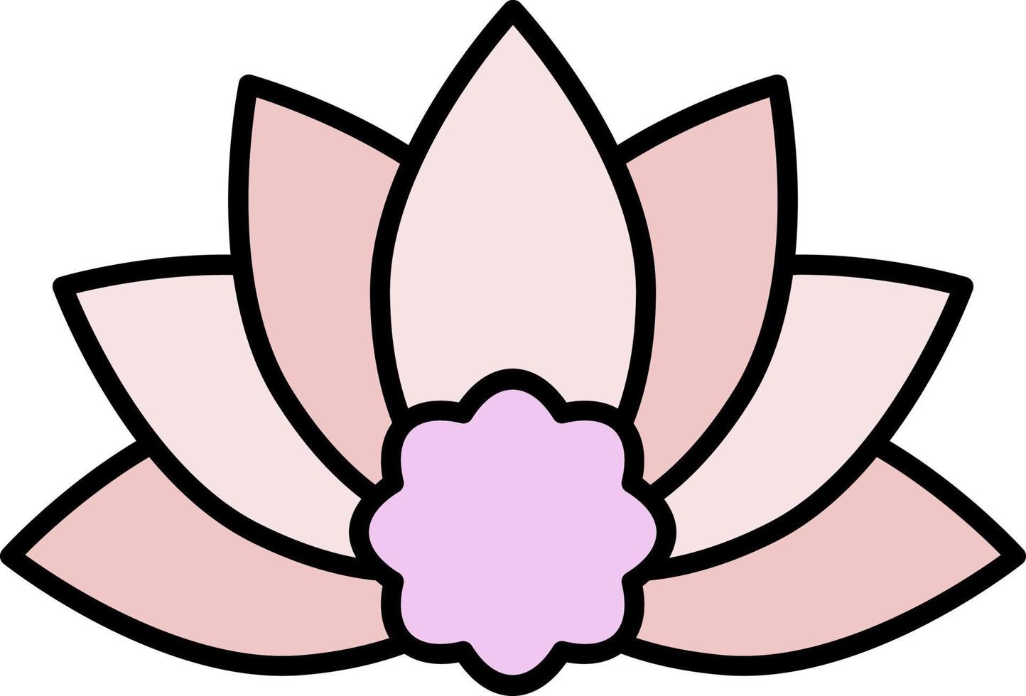 lotus color icon vector