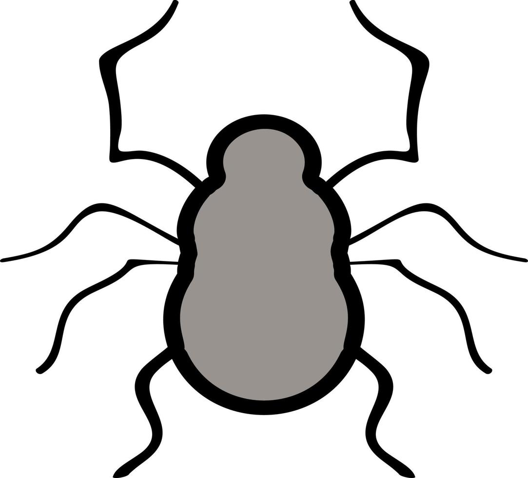 icono de color de araña vector