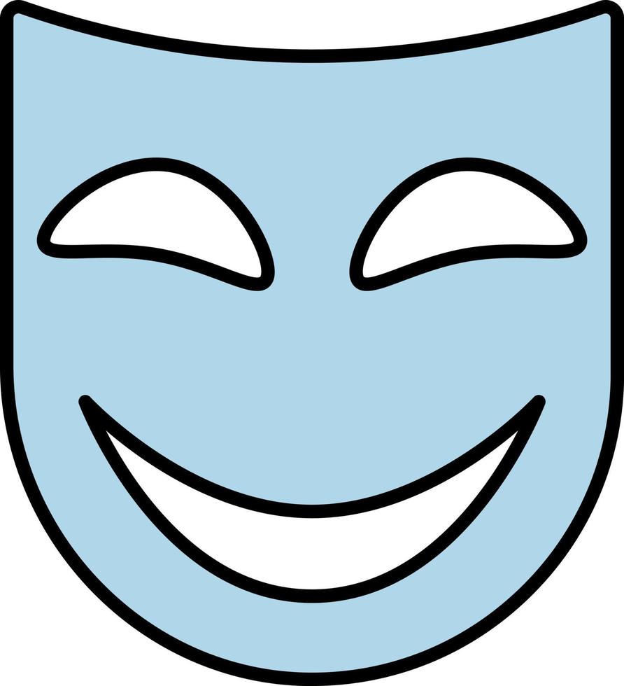 Mardi gras, mask color icon vector