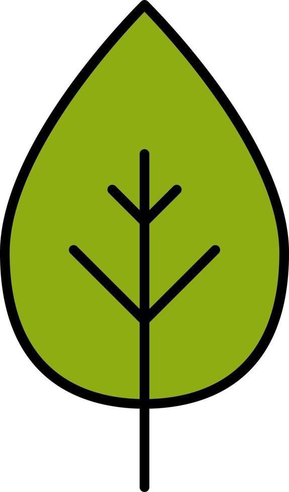 leaf color icon vector