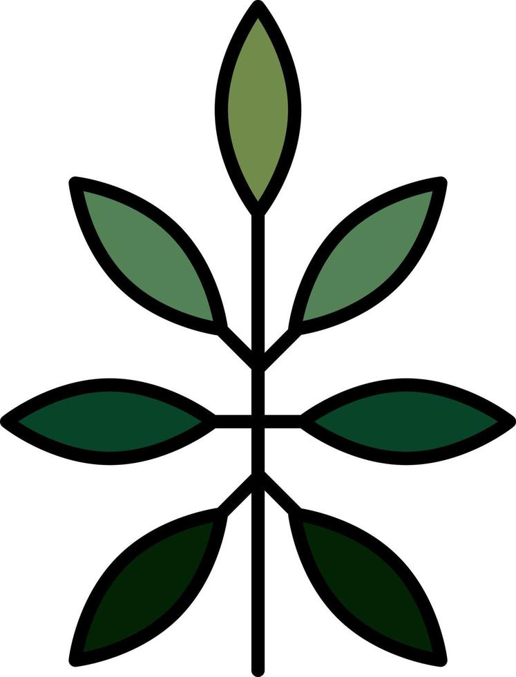 leaf color icon vector