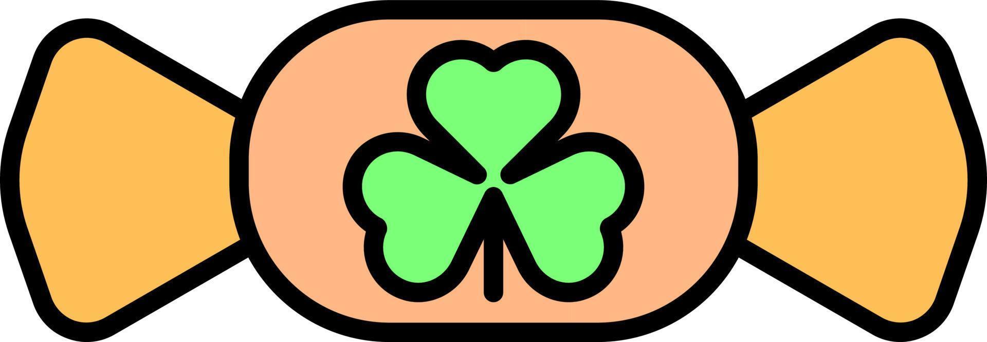 Shamrock Candy color icon vector