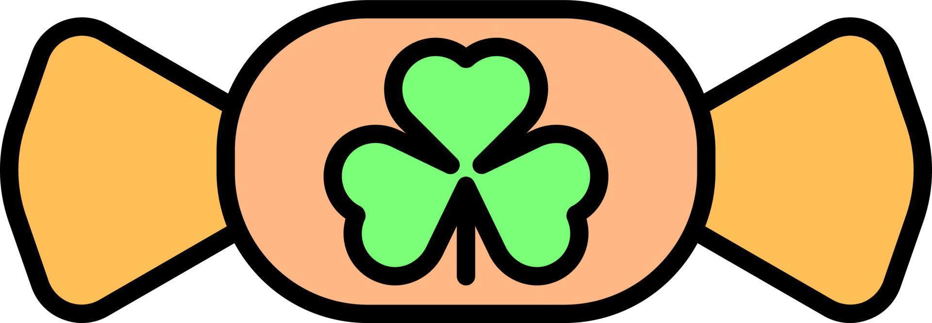 Shamrock Candy color icon vector