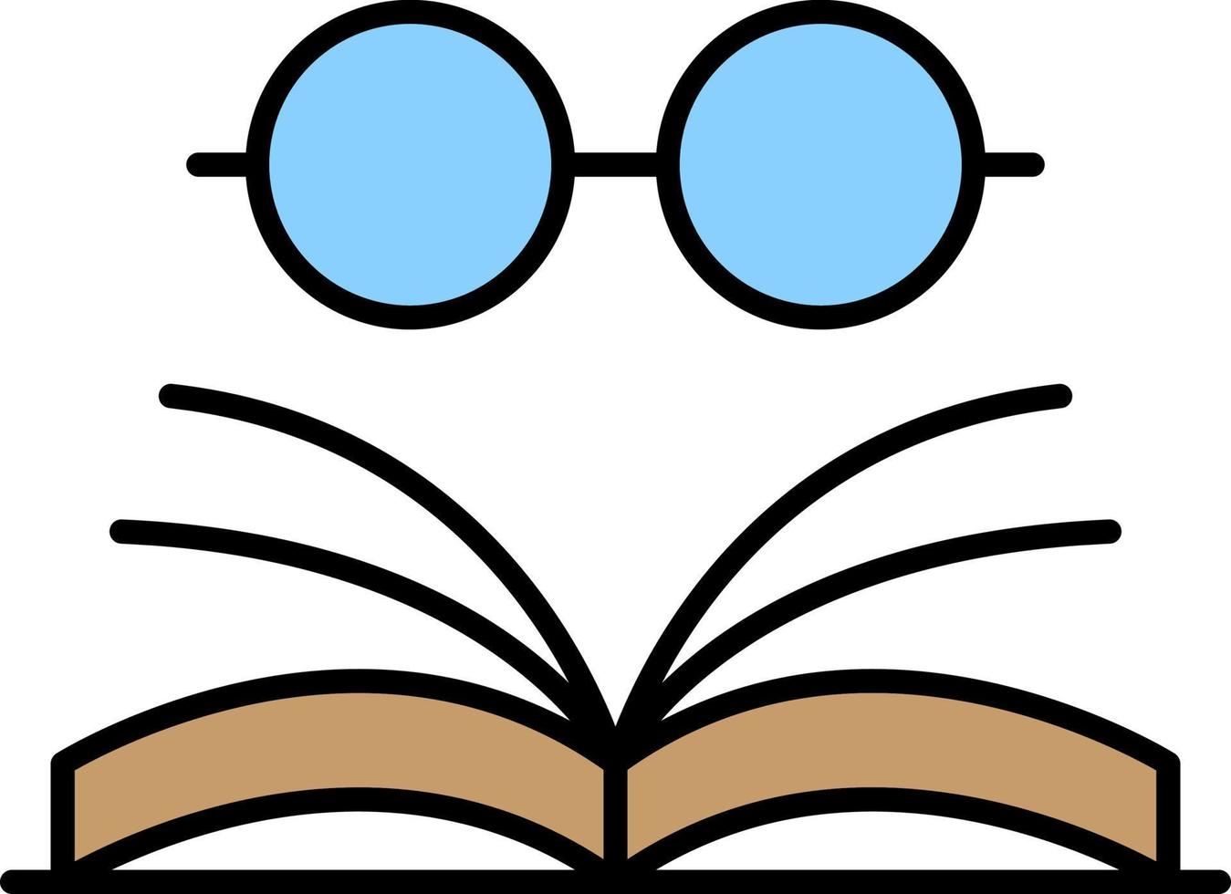 glasses, book icon color icon 14058134 Vector Art at Vecteezy