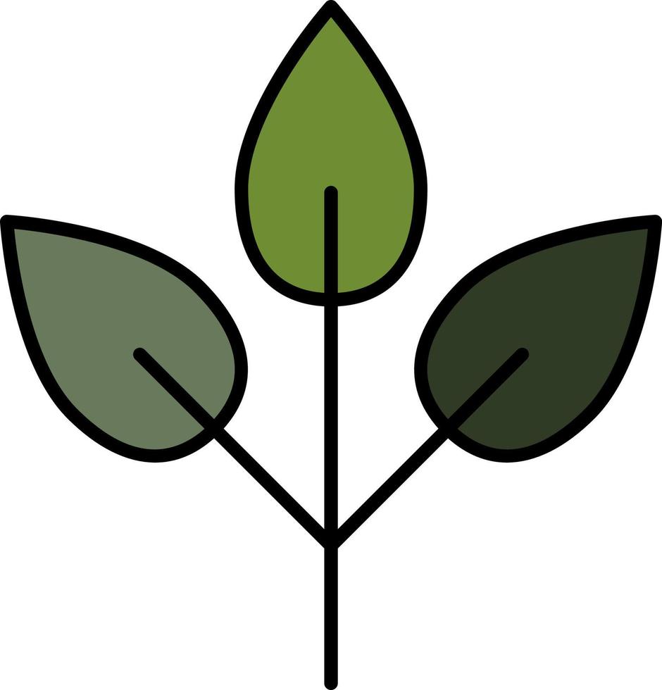 leaf color icon vector