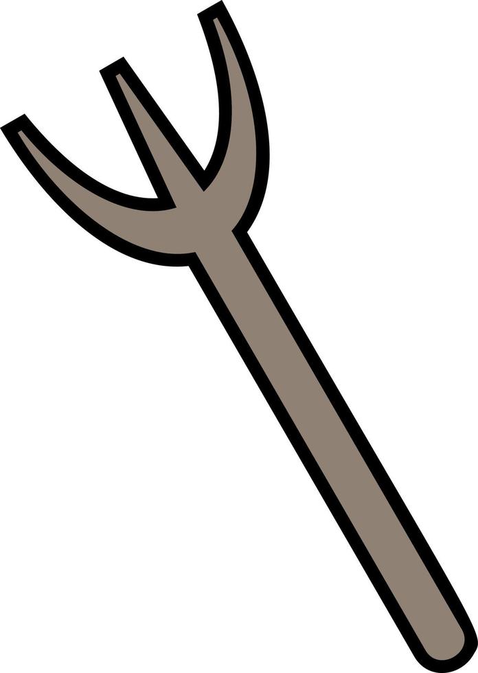 pitchfork color icon vector