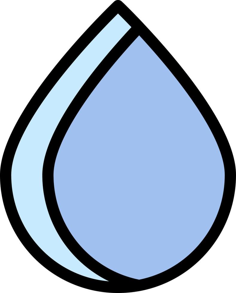 water, drop color icon vector