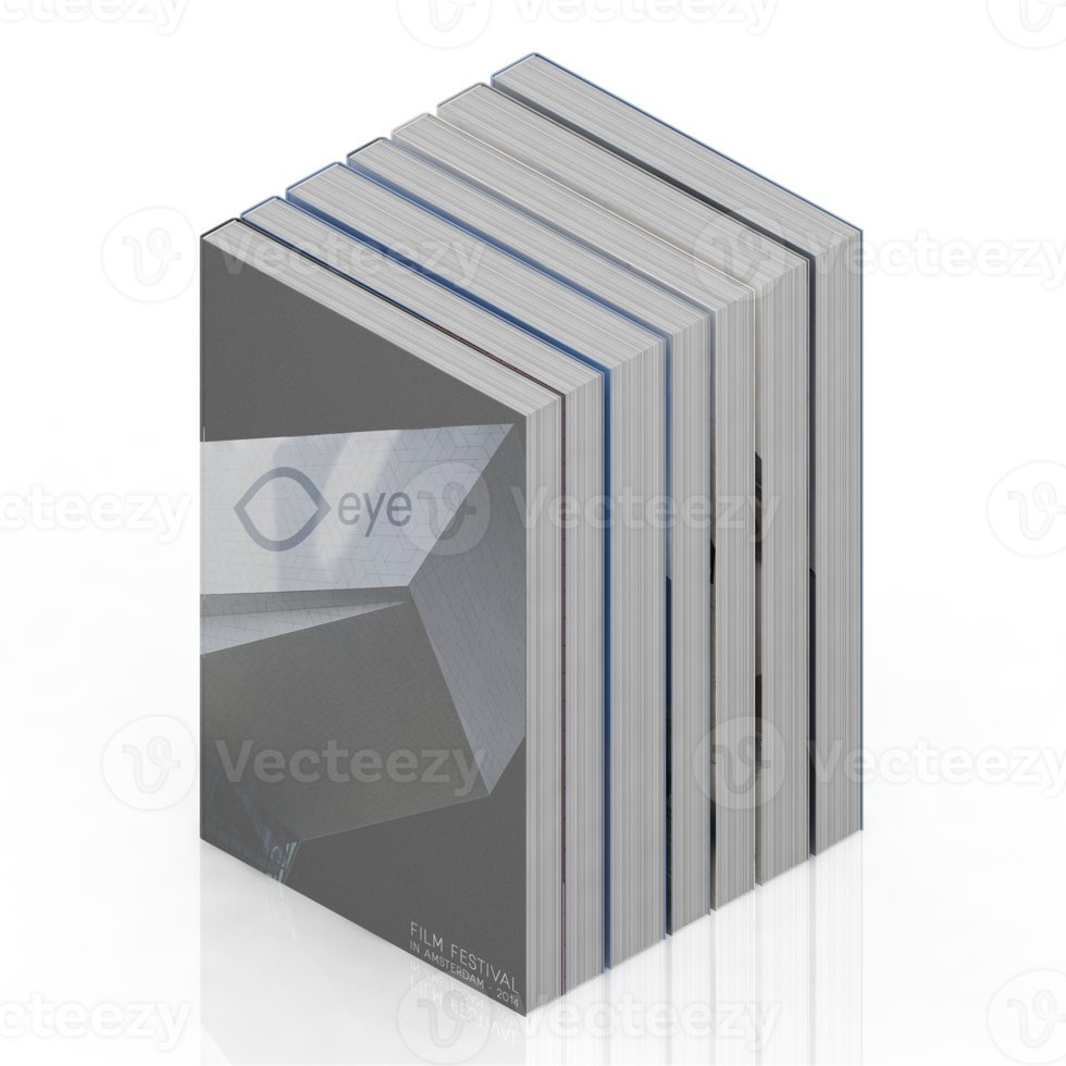 Isometric Books 3D render png