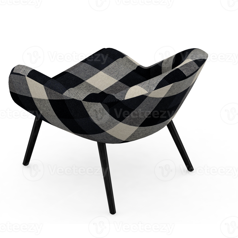 Isometric Chair 3D isolated rendering png