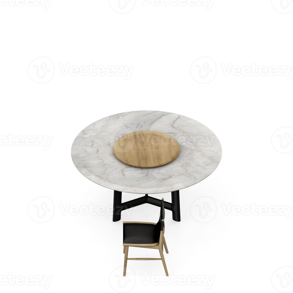Isometric Table 3D render png