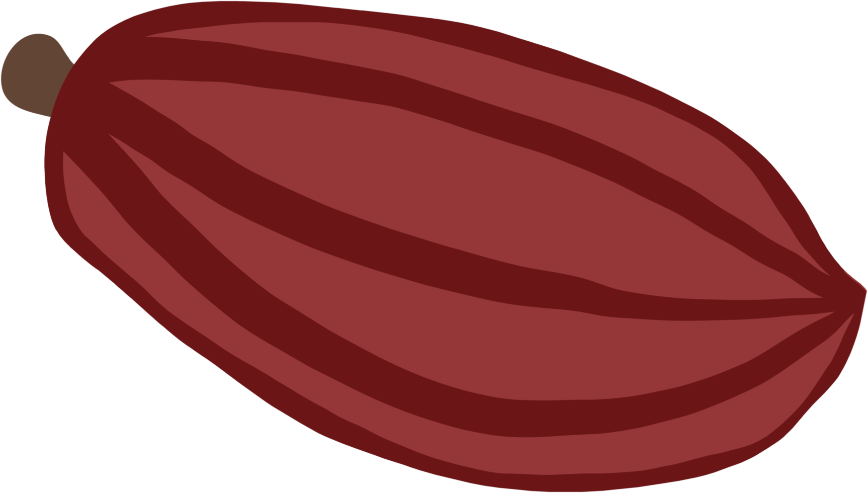 cacao fruta doodle dibujo a mano alzada diseño plano. png