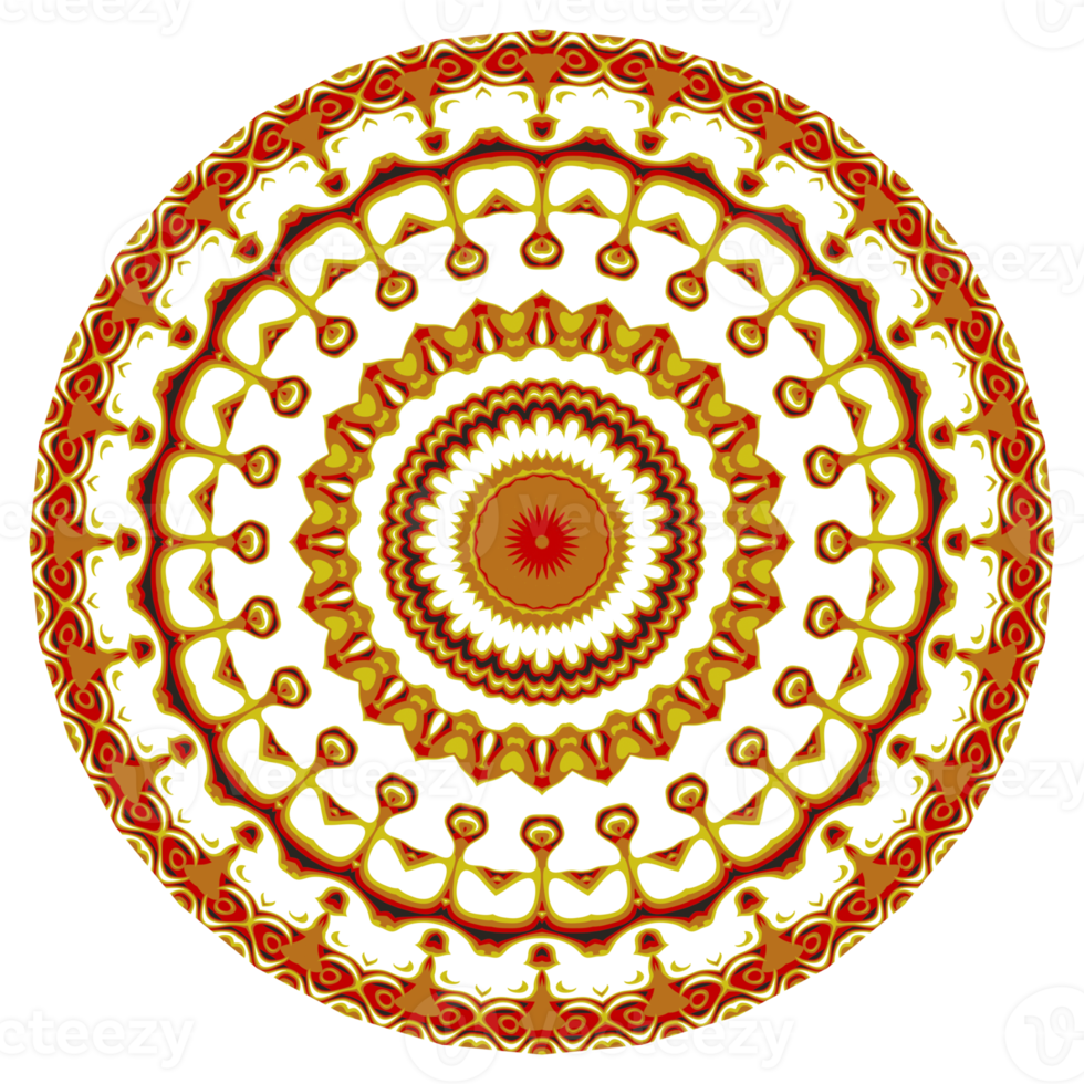 Flower mandala pattern ornament png