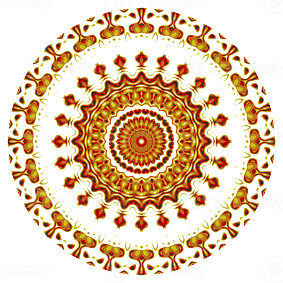 Flower mandala pattern ornament png