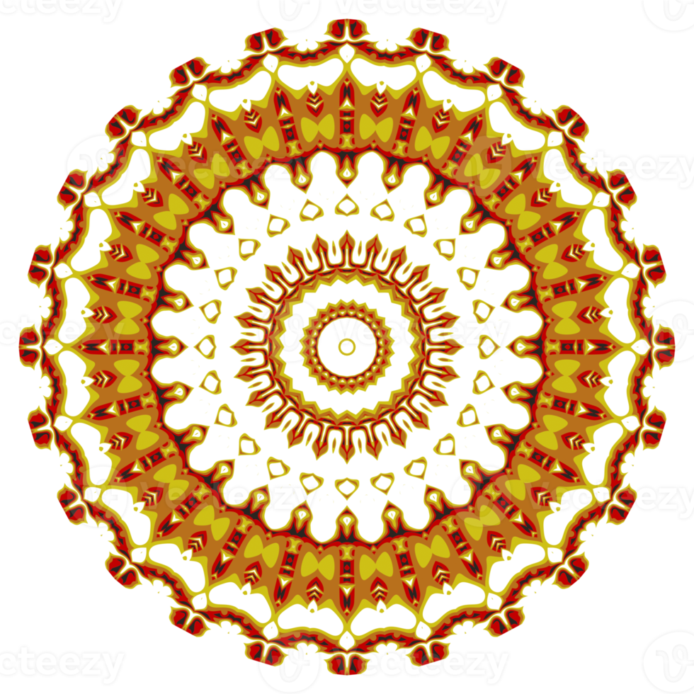 Flower mandala pattern ornament png