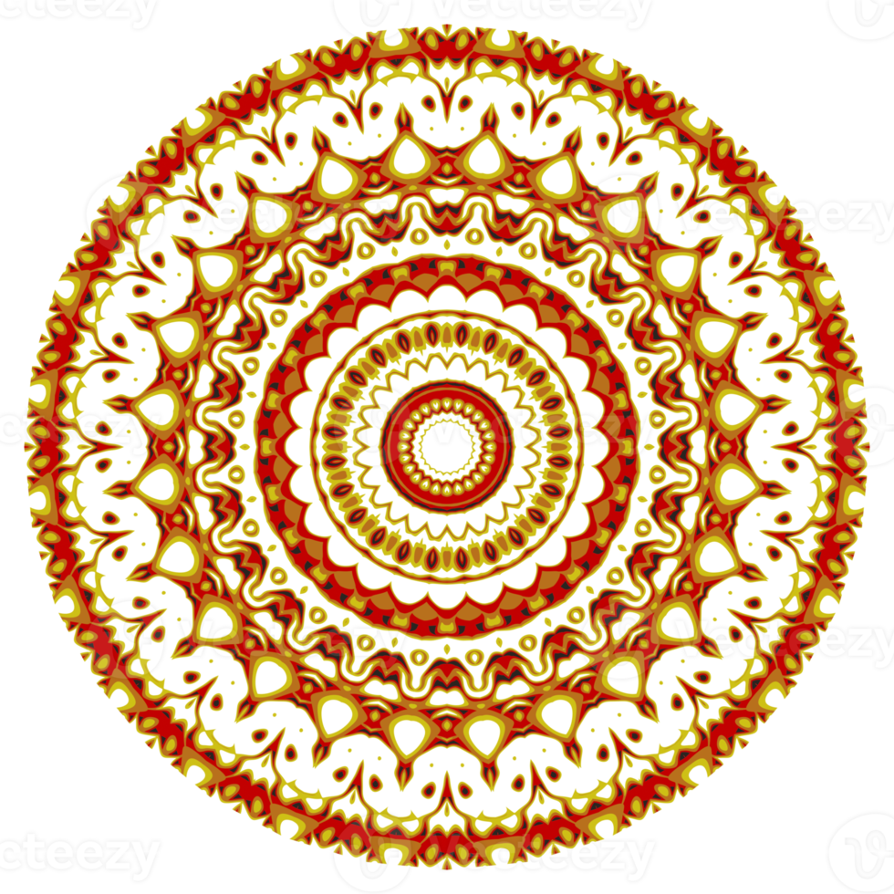 Flower mandala pattern ornament png