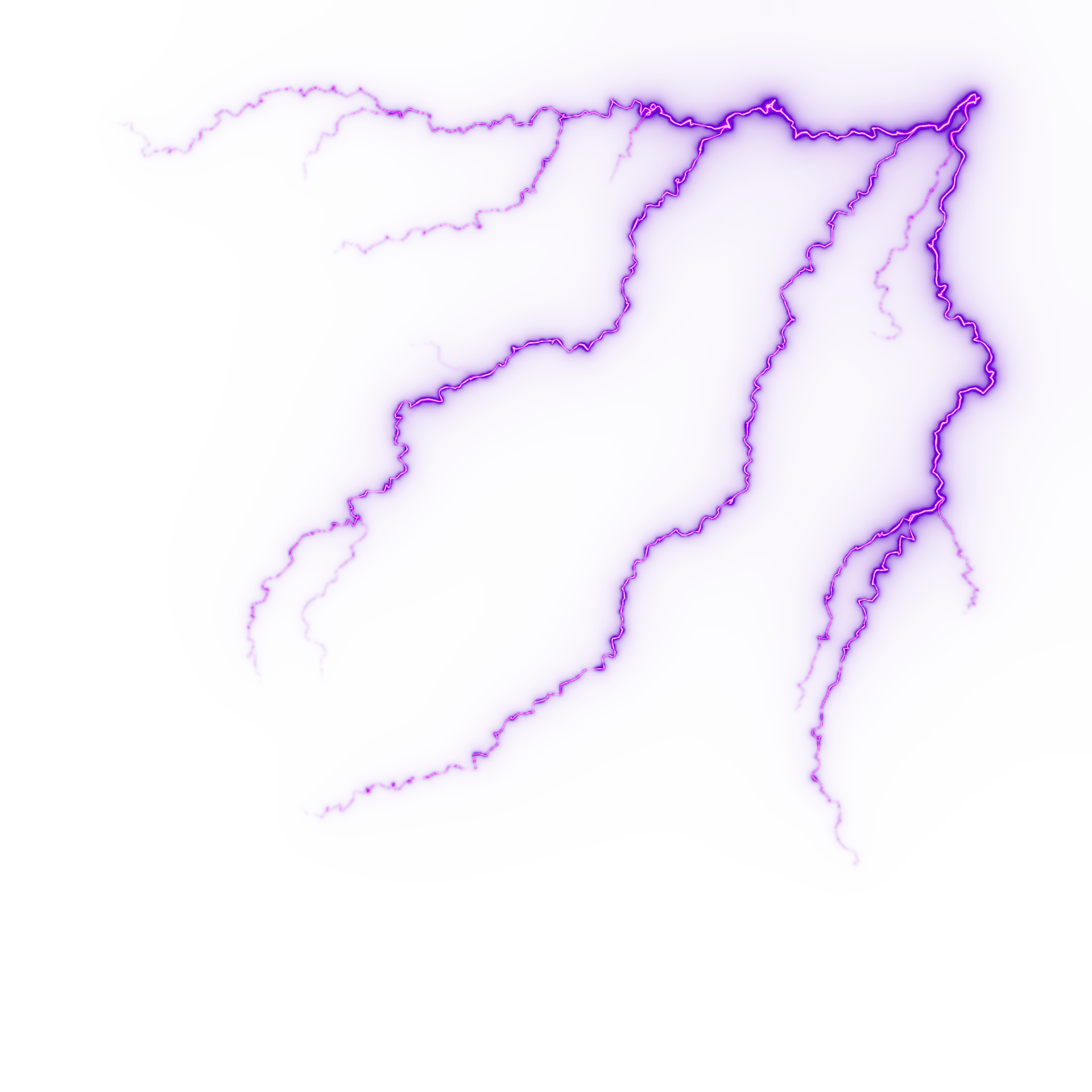 Lightning, electric thunderbolt strike during night storm, impact