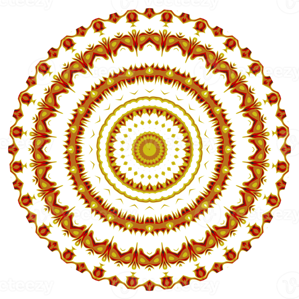 Flower mandala pattern ornament png