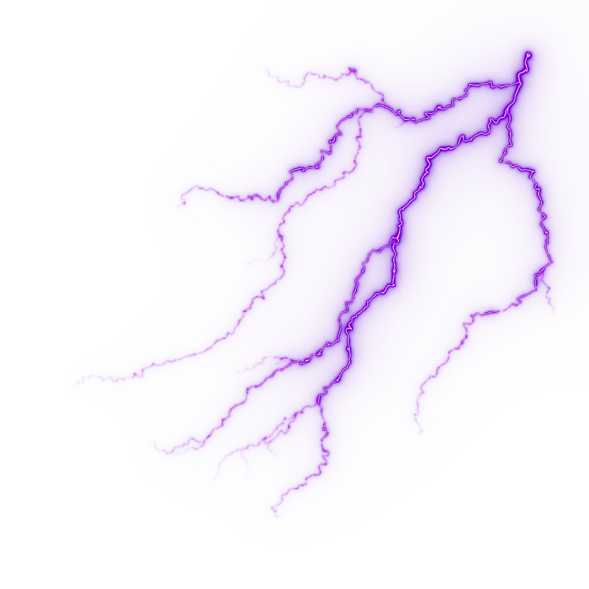 Lightning, electric thunderbolt strike during night storm, impact
