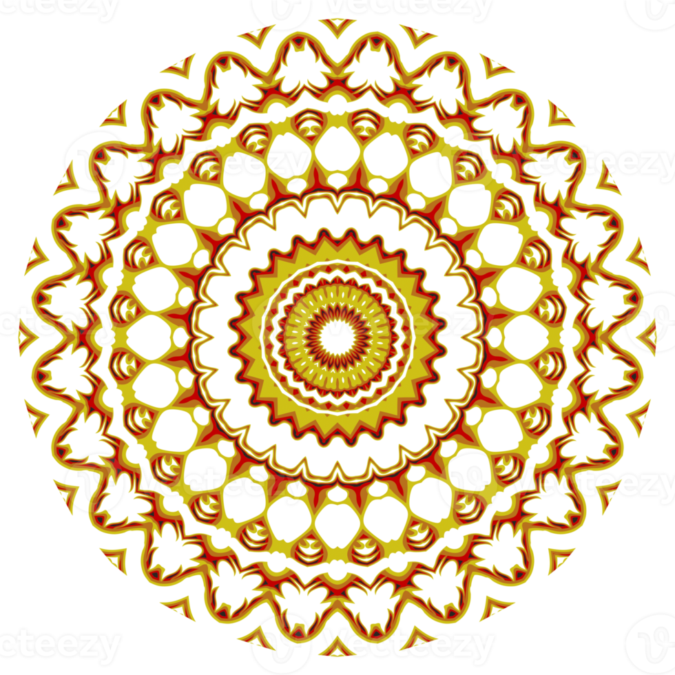 blomma mandala mönster prydnad png