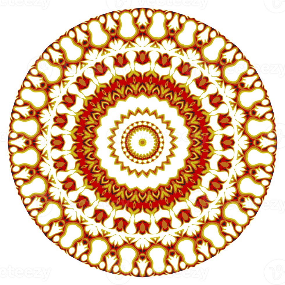 Blumen-Mandala-Muster-Ornament png