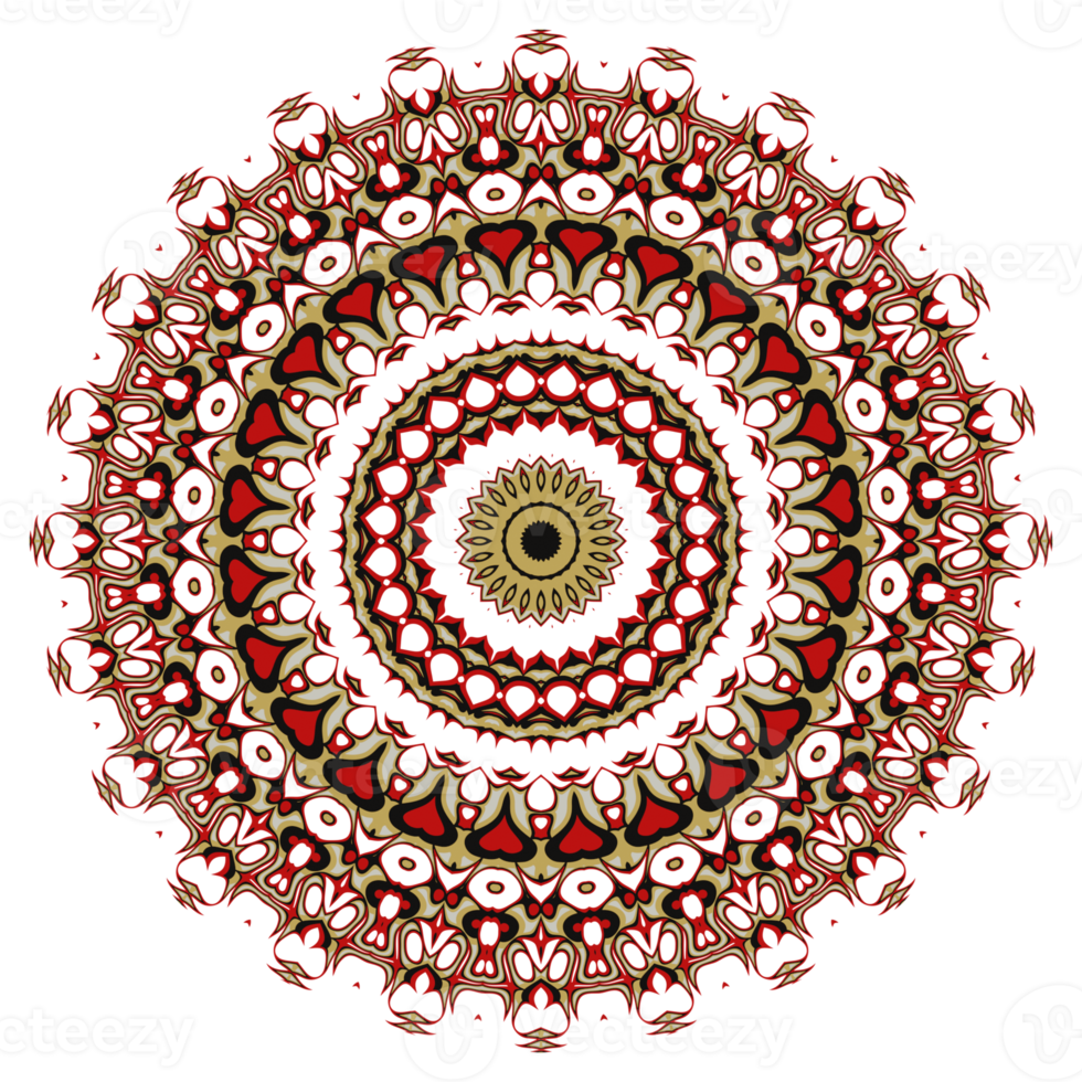 Flower mandala pattern ornament png