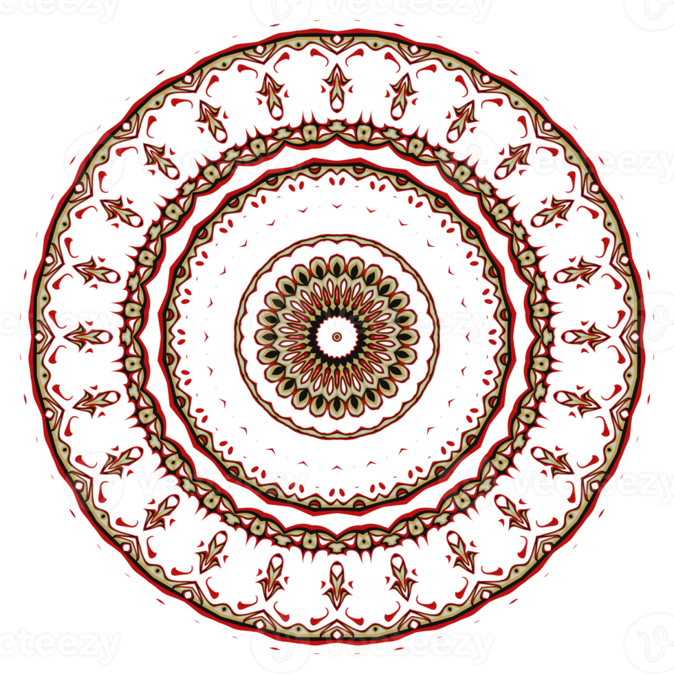 Flower mandala pattern ornament png