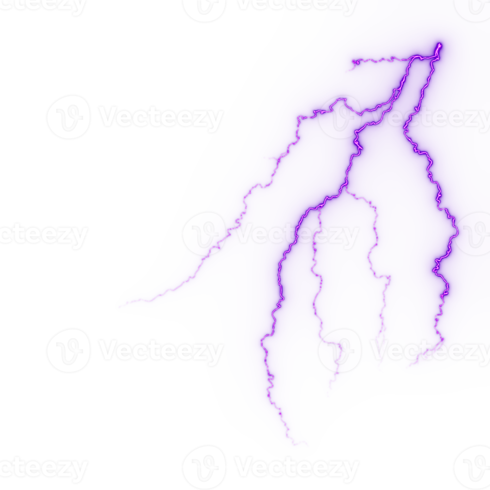 Lightning, electric thunderbolt strike during night storm, impact