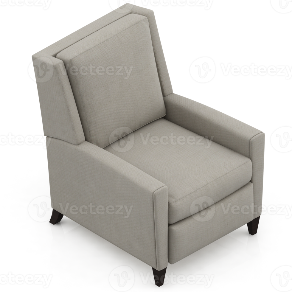 Isometric Armchair Isolated 3D render png
