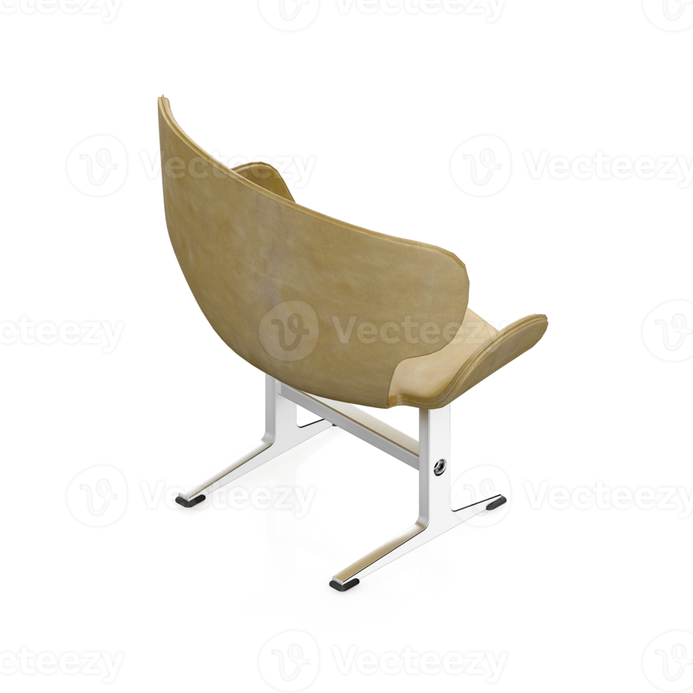 Isometric Chair 3D isolated rendering png