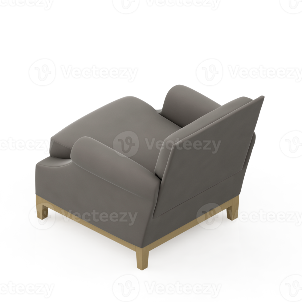 Isometric Armchair Isolated 3D render png