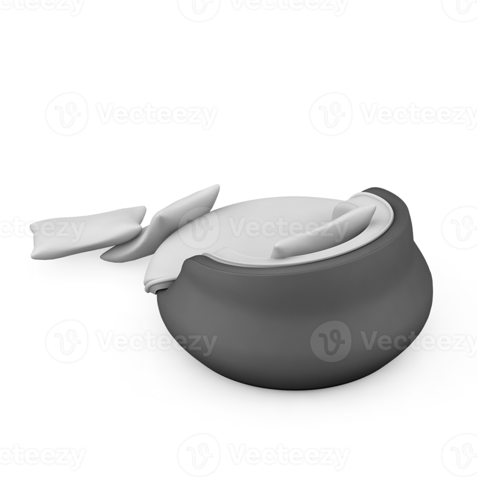 isometrischer sessel isoliert 3d-rendering png