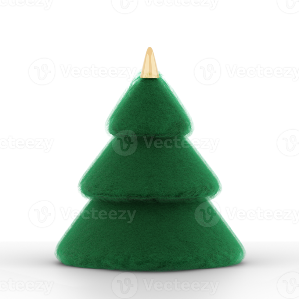 Fluffy felt Christmas Tree png