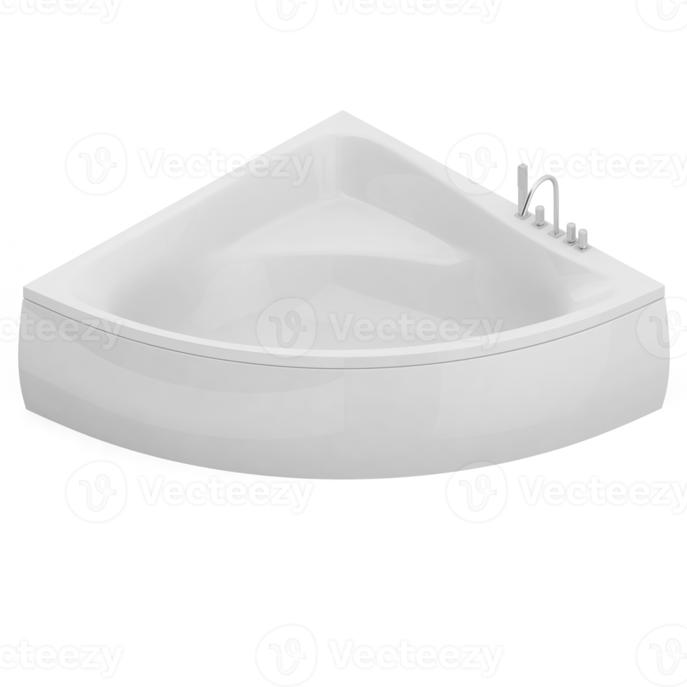 articles de salle de bain isométrique rendu isolé 3d png