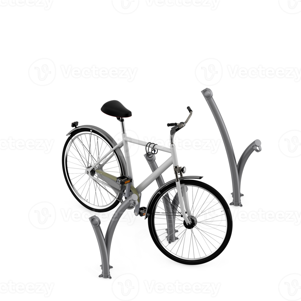 isometrisches Fahrrad 3D-Rendering png