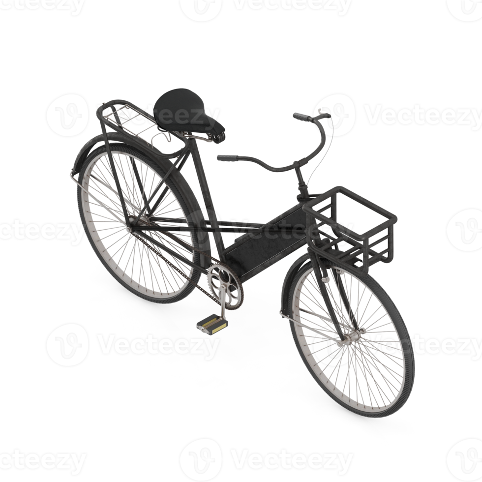 vélo isométrique rendu 3d png