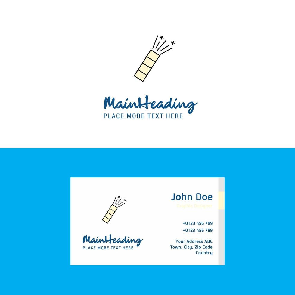 Flat POP Logo and Visiting Card Template Busienss Concept Logo Design vector
