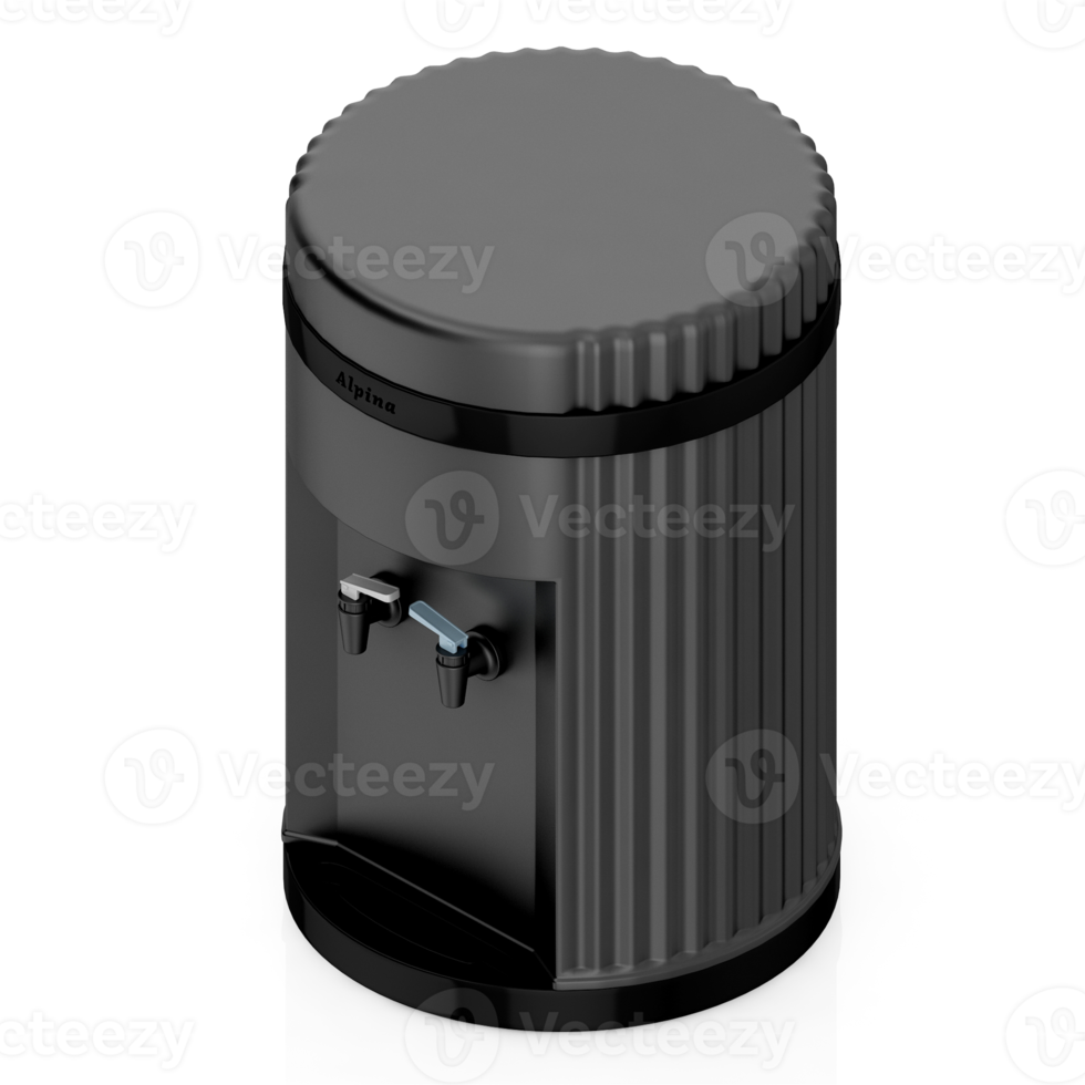 Isometric Water Dispenser 3D render png