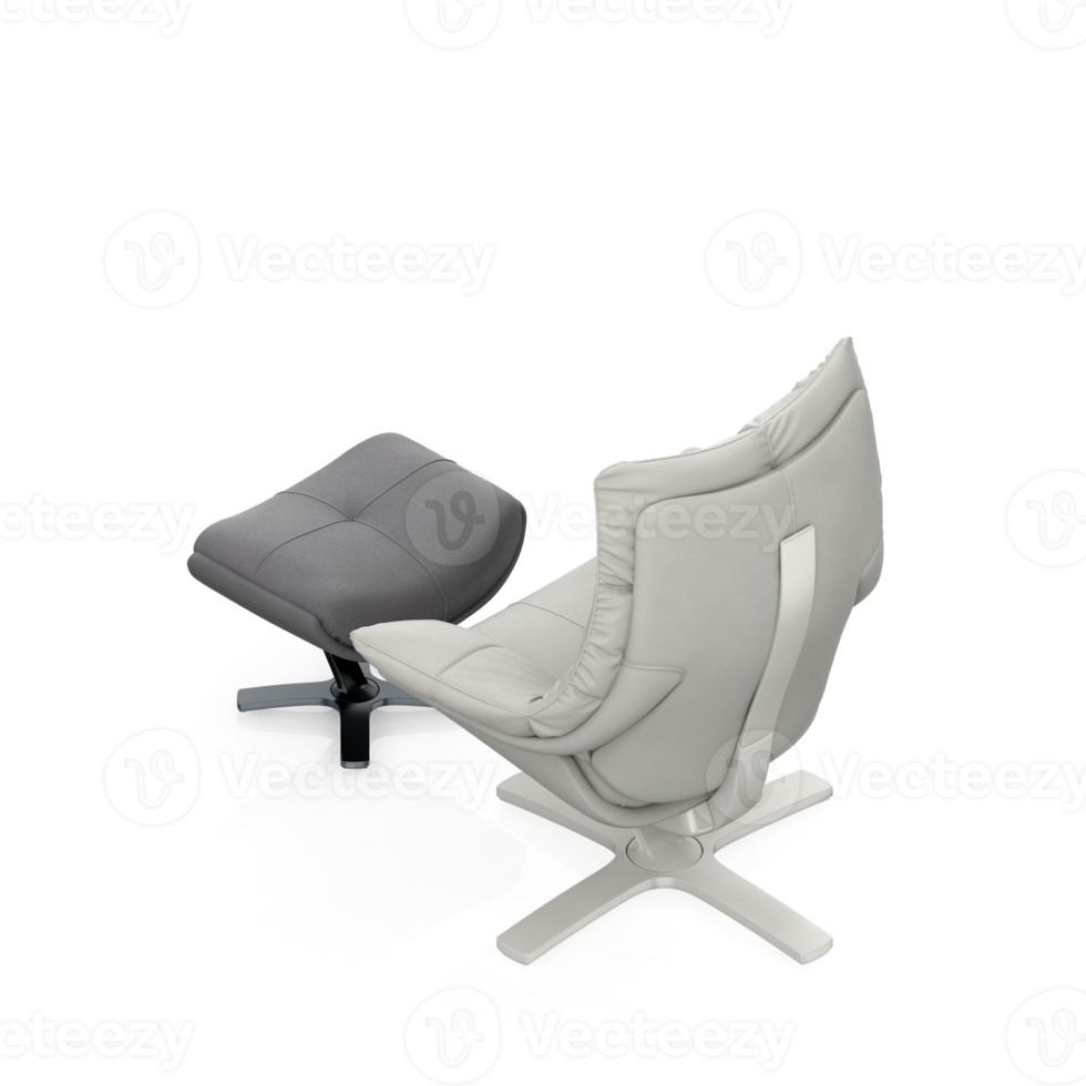 Isometric Chair 3D isolated rendering png