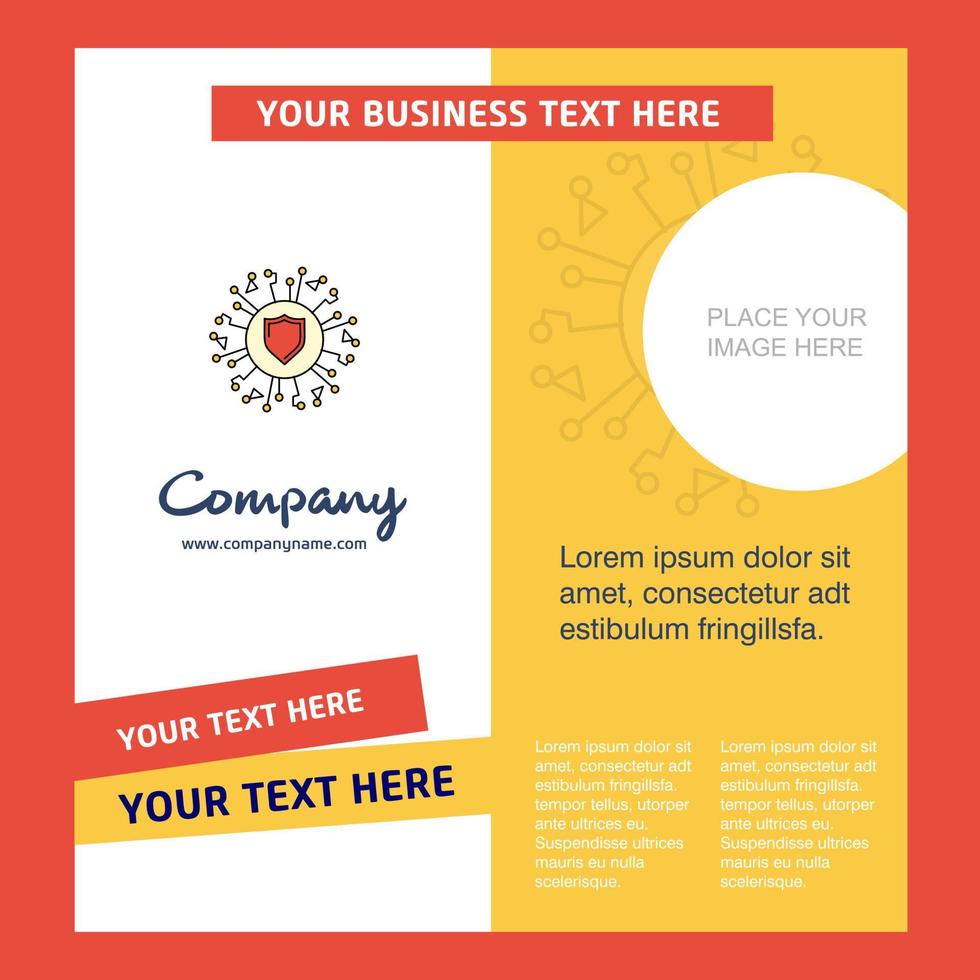 Protected processor Company Brochure Template Vector Busienss Template