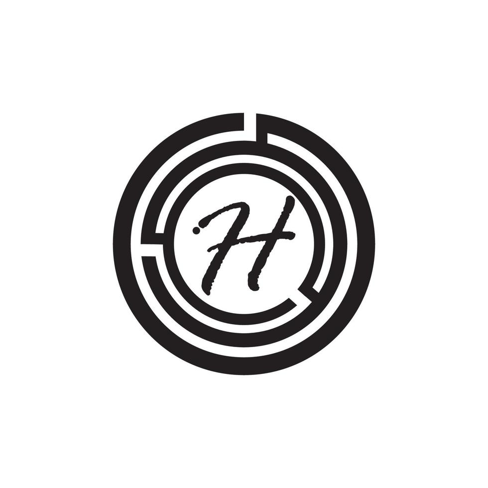 Letter H logo icon vector design template elements