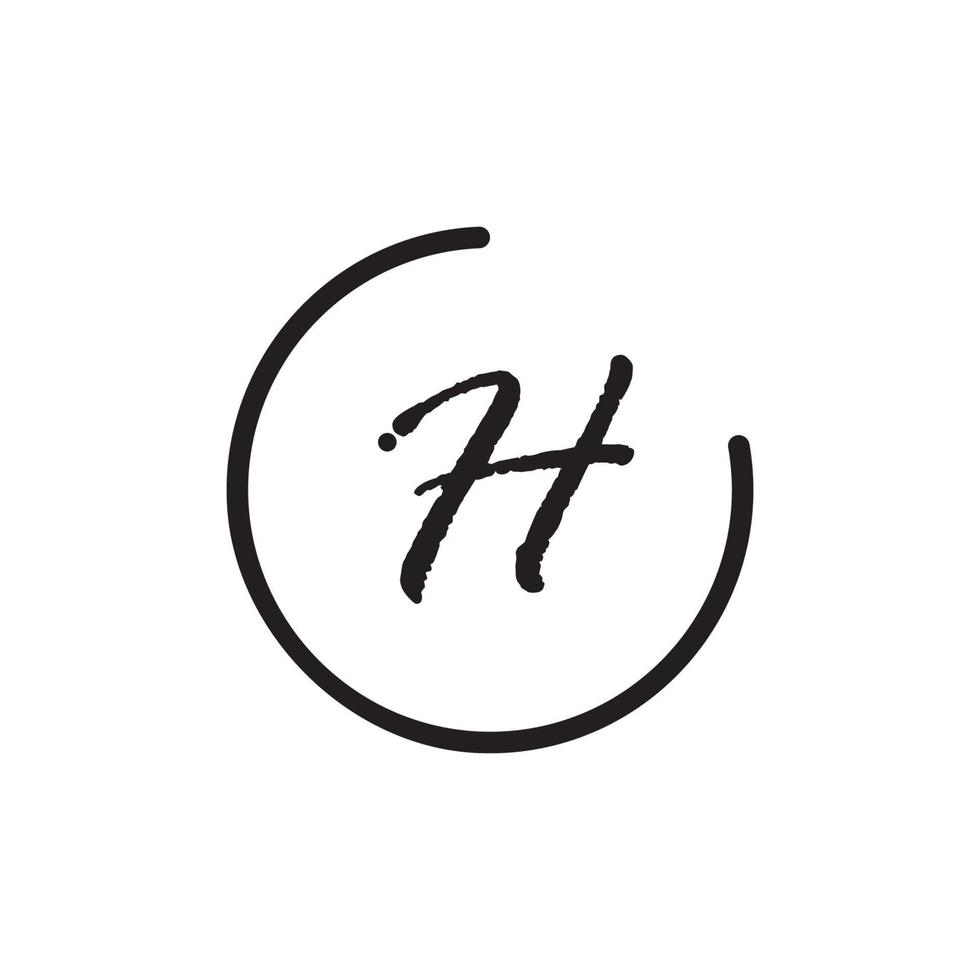 Letter H logo icon vector design template elements